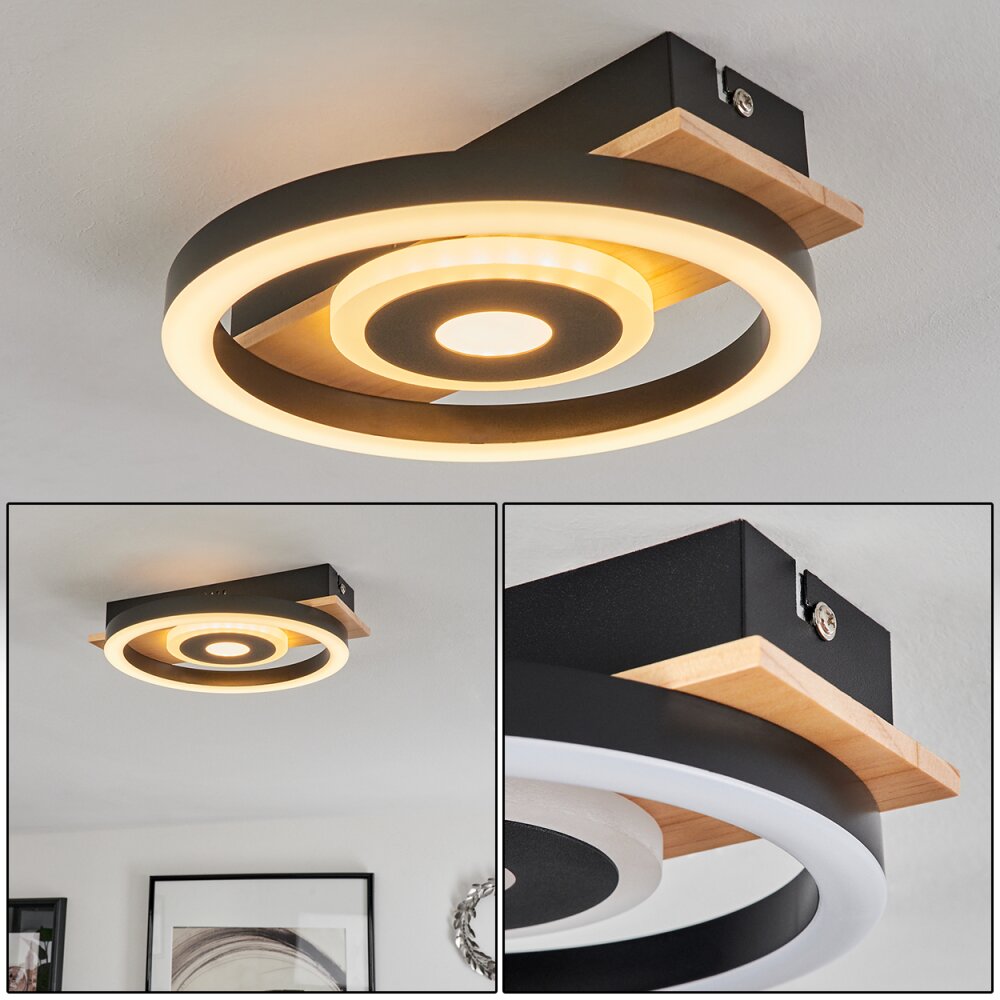 Plafonnier Taboneira LED Écru, Noir, Blanc, 1 lumière main product photo