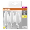 OSRAM CLASSIC B Lot de 3 LED E14 5,5 watt 2700 kelvin 806 lumen