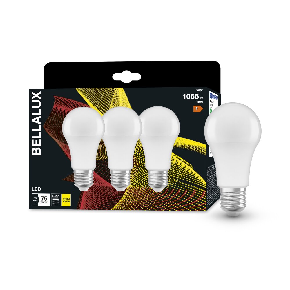 BELLALUX® CLA Set de 3 LED E27 10 Watt 2700 Kelvin 1055 Lumen main product photo