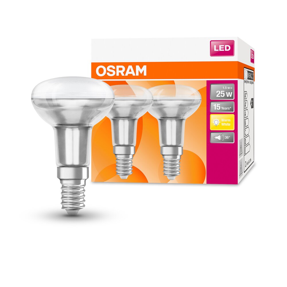 OSRAM LED STAR Lot de 2 E14 1,5 Watt 2700 Kelvin 110 lumen main product photo