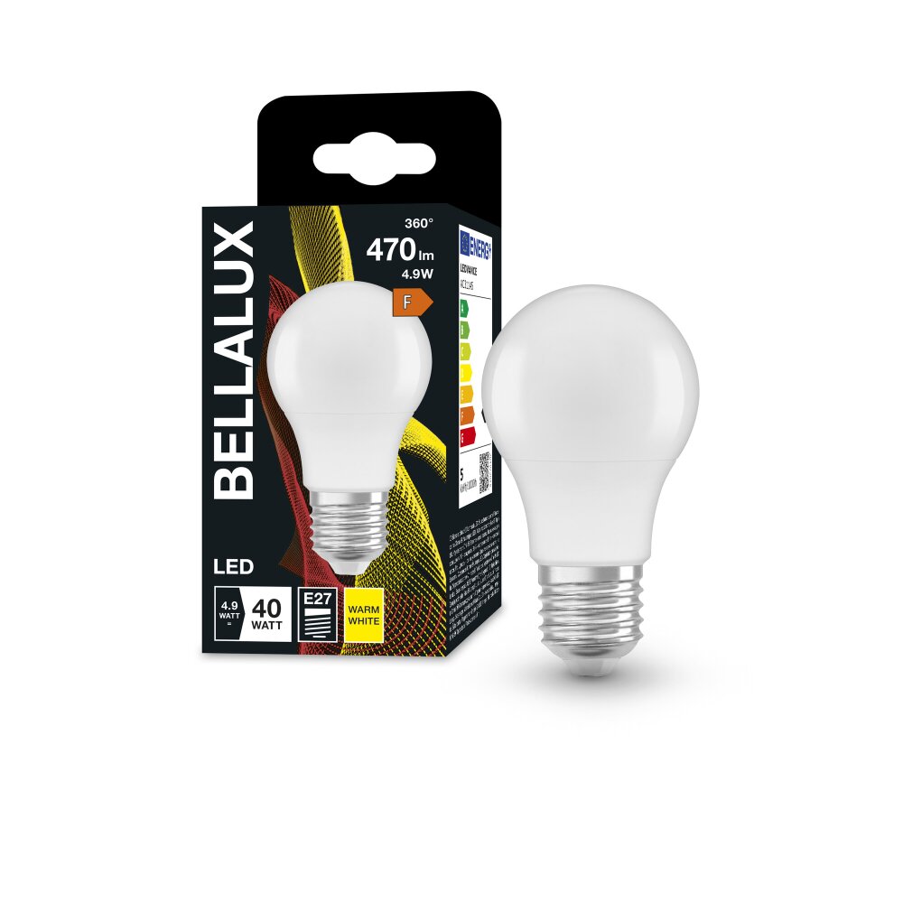 BELLALUX® LED E27 4,9 watt 2700 kelvin 470 lumen main product photo