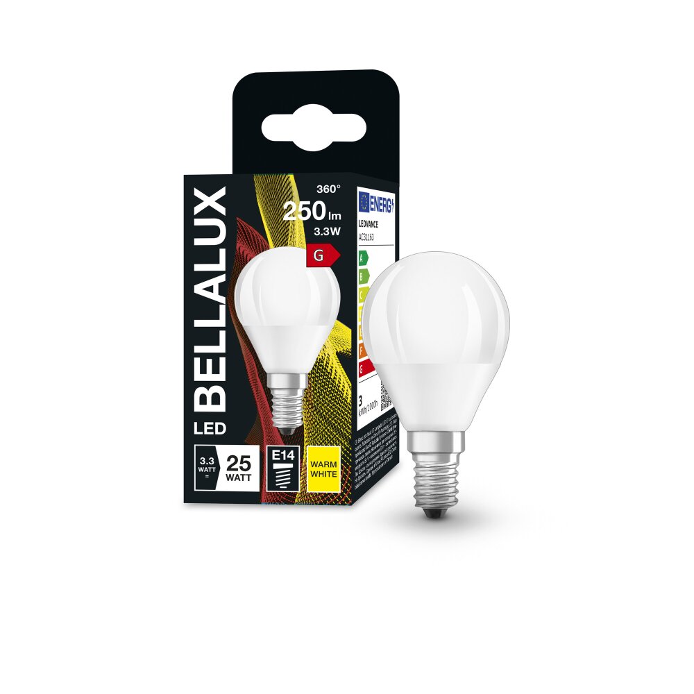 BELLALUX® LED E14 3,3 watt 2700 kelvin 250 lumen main product photo