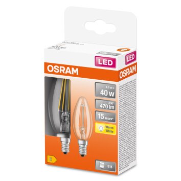 OSRAM LED Retrofit Lot de 2 E14 4 watt 2700 Kelvin 470 lumen