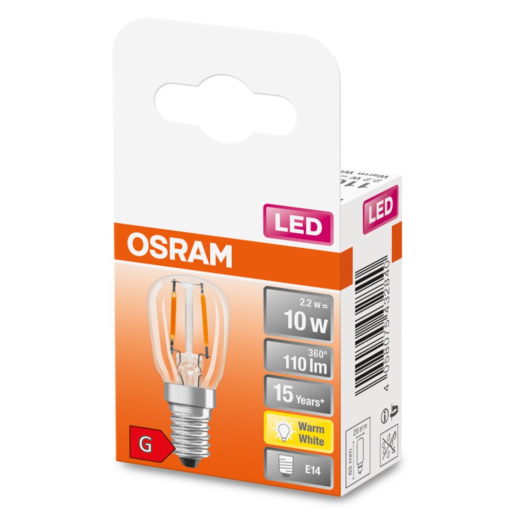 OSRAM LED SPECIAL E14 2,2 Watt 2700 Kelvin 110 lumen main product photo