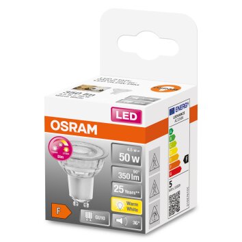 OSRAM LED SUPERSTAR GU10 4,5 watt 2700 kelvin 350 lumen