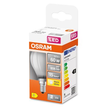 OSRAM LED Retrofit E14 5,5 watt 2700 kelvin 806 lumen