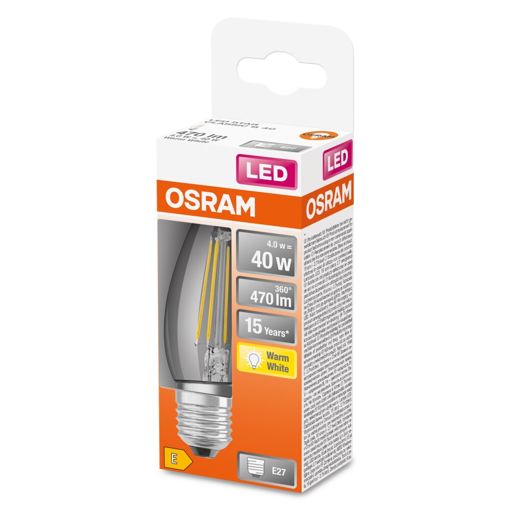 OSRAM LED Retrofit E27 4 watt 2700 kelvin 470 lumen main product photo