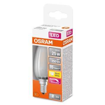 OSRAM LED Retrofit E14 2,8 Watt 2700 Kelvin 250 lumen OSRAM LED Retrofit E14 2,8 Watt 2700 Kelvin 250 lumen