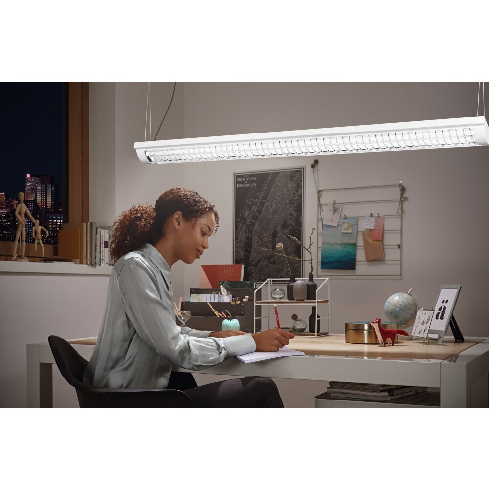 Suspension LEDVANCE OFFICE LINE Blanc, 1 lumière main product photo