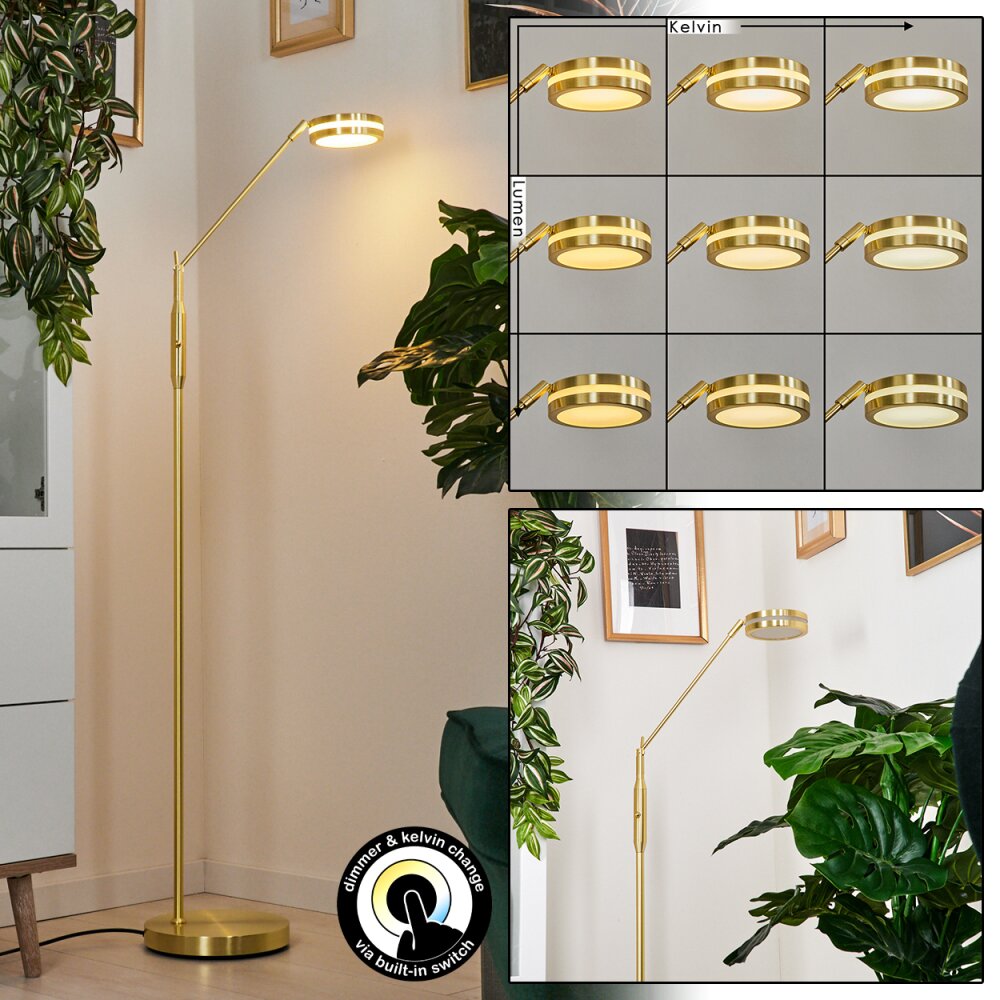 Lampadaire Huallilemu LED Laiton, 1 lumière main product photo