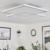 Plafonnier Salamo LED Blanc, 1 lumière, Télécommandes