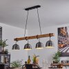 Suspension Sontey Écru, Noir, 4 lumières