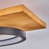 Plafonnier Pompu LED Écru, Noir, 1 lumière