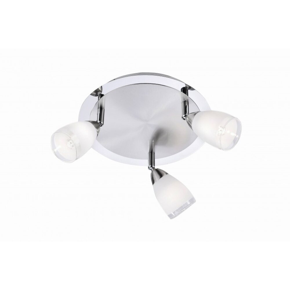 Plafonnier Leuchten Direkt VINO Acier inoxydable, 3 lumières main product photo