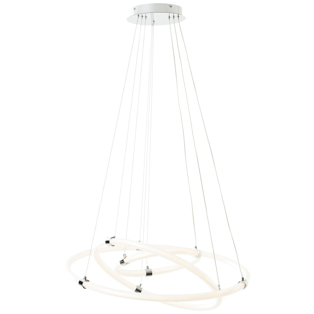 Suspension Brilliant Poolen LED Argenté, 1 lumière, Télécommandes main product photo