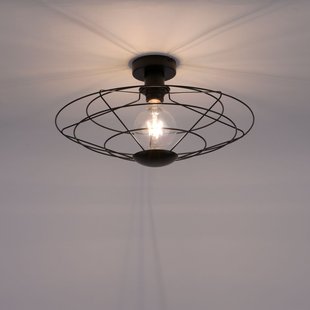 Plafonnier Leuchten Direkt PORTO Noir, 1 lumière main product photo