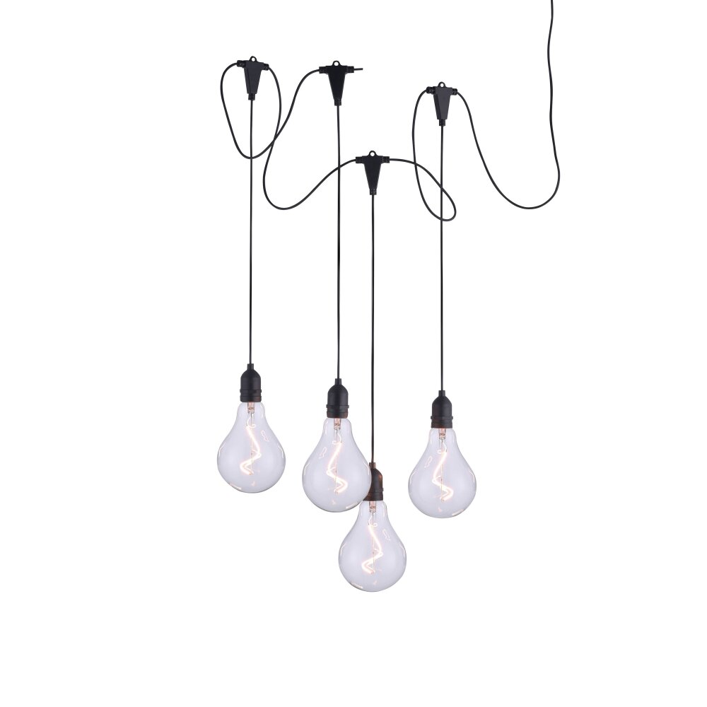 Suspension extérieur Leuchten-Direkt ENNI LED Noir, 4 lumières main product photo