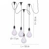 Suspension extérieur Leuchten-Direkt ENNI LED Noir, 4 lumières