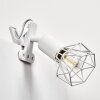 lampe â clipper Baripada Blanc, 1 lumière