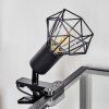 lampe â clipper Baripada Noir, 1 lumière