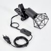 lampe â clipper Baripada Noir, 1 lumière