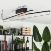 Plafonnier Meiral LED Écru, Noir, 2 lumières