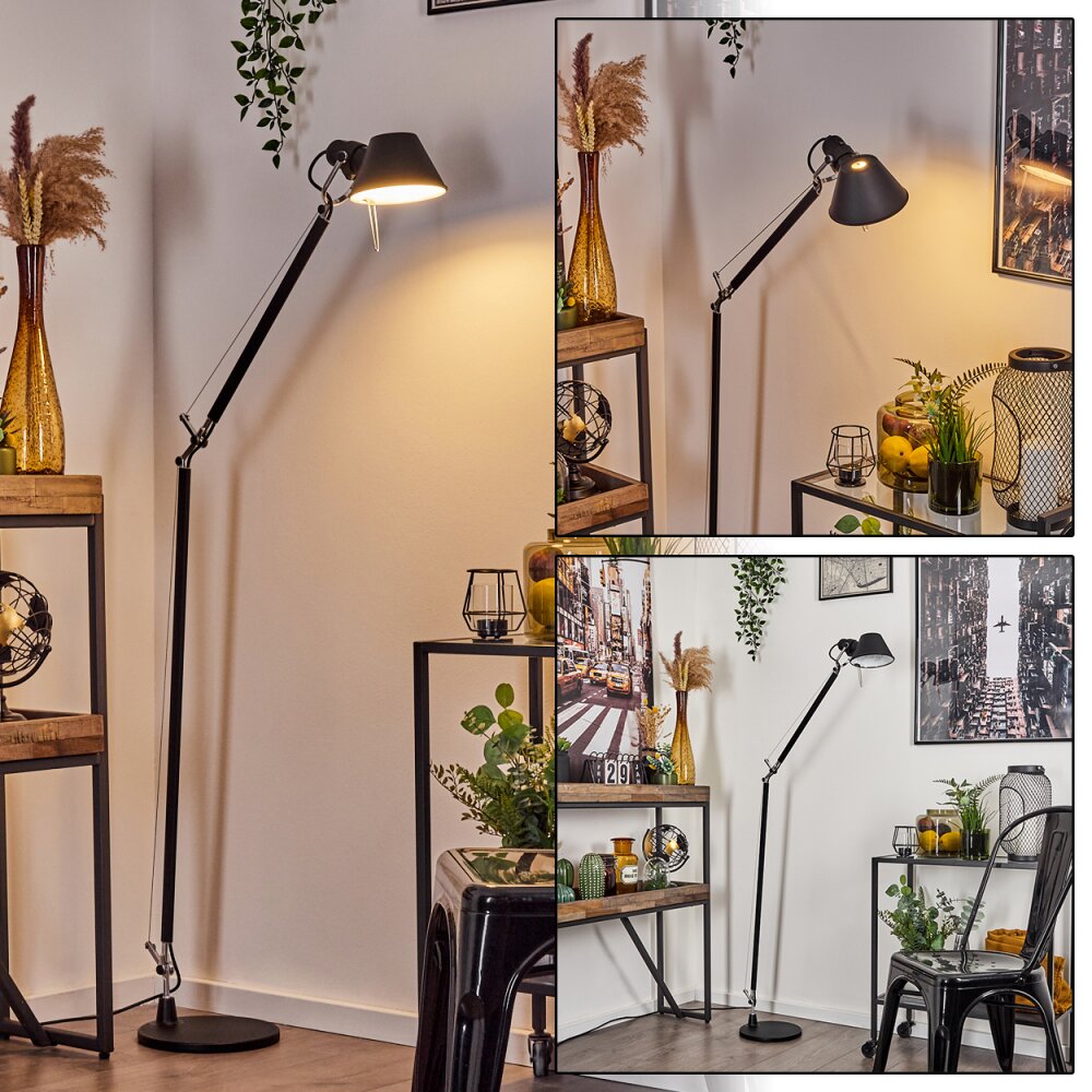 Lampadaire Artemide TOLOMEO Chrome, Noir, 1 lumière main product photo