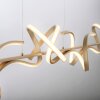 Suspension Leuchten Direkt CURLS LED Laiton, 4 lumières