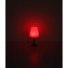 Lampe de table Globo SOLAR LED Noir, 8 lumières, Changeur de couleurs