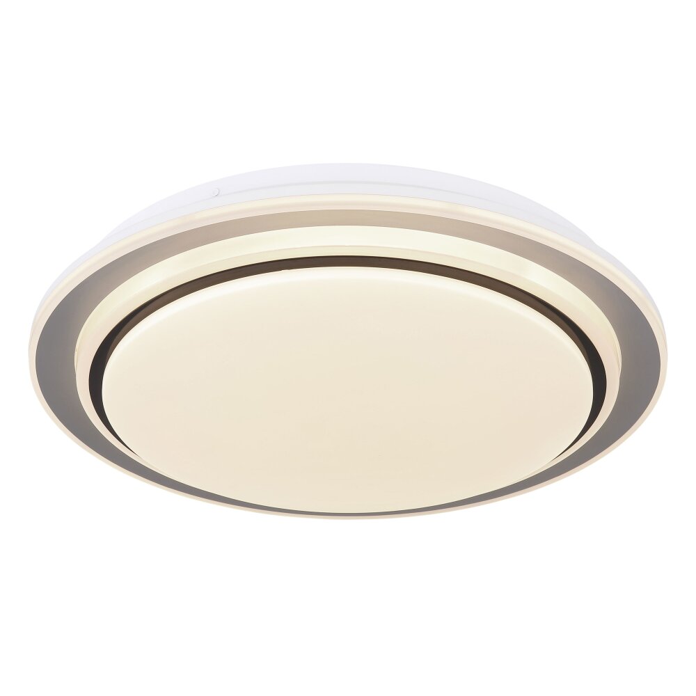 Plafonnier Globo FOPPA LED Blanc, 2 lumières, Télécommandes, Changeur de couleurs main product photo