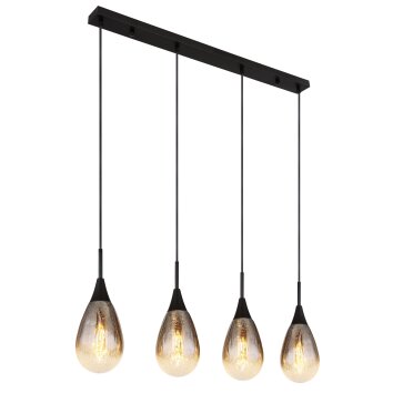 Suspension Globo KRYS Noir, 4 lumières