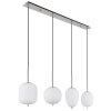 Suspension Globo BLACKY Nickel mat, 4 lumières