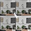 Suspension Chlak LED Noir, 3 lumières, Télécommandes
