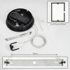 Suspension Chlak LED Noir, 2 lumières, Télécommandes