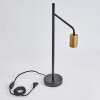 Lampe de table Krapeu Laiton, Noir, 1 lumière