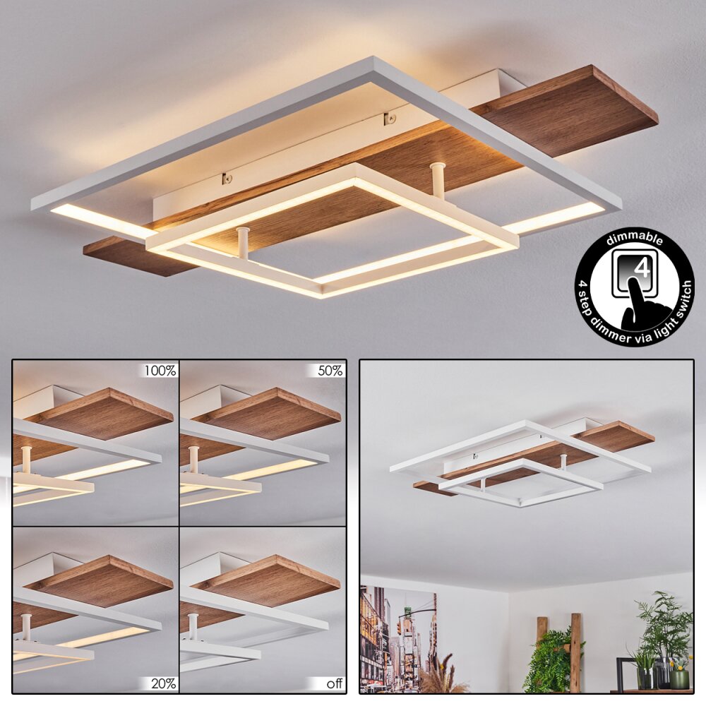 Plafonnier Pompu LED Écru, Blanc, 1 lumière main product photo