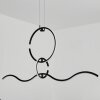 Suspension Chlak LED Noir, 3 lumières, Télécommandes