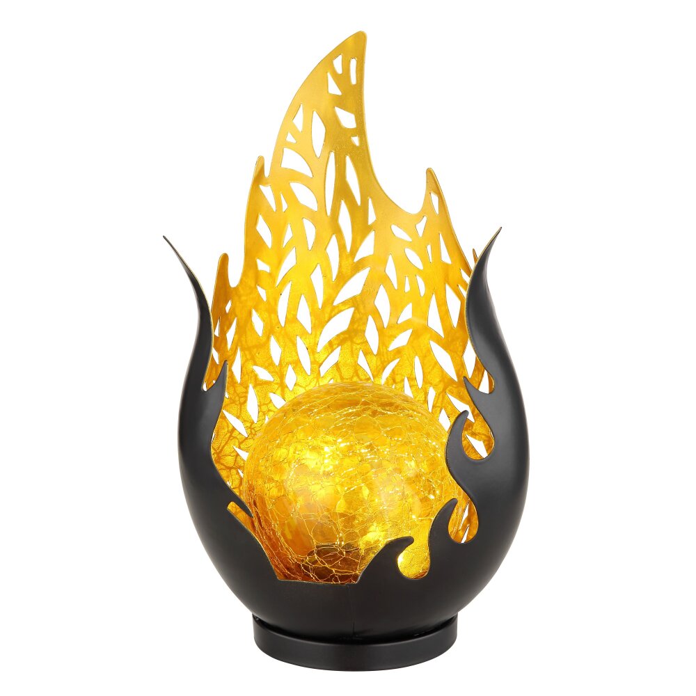 Luminaire déco Globo SOLAR LED Or, Noir, 1 lumière main product photo