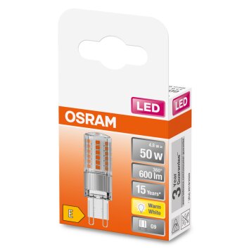 OSRAM LED PIN G9 4,8 watt 2700 kelvin 600 lumen