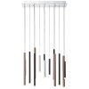 Suspension Brilliant Living Cembalo LED Brun, 14 lumières