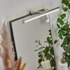 lampe miroir Morges LED Chrome, 1 lumière