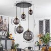 Suspension Charlet Noir, 5 lumières