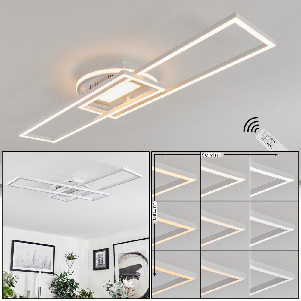 Plafonnier Lillavois LED Blanc, 1 lumière, Télécommandes main product photo