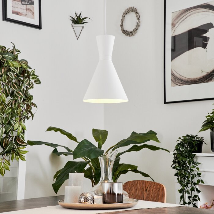Suspension Vijes Blanc, 1 lumière