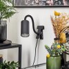 lampe â clipper Javel Noir, 1 lumière