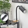 lampe â clipper Javel Brun, Couleur bois, Noir, 1 lumière