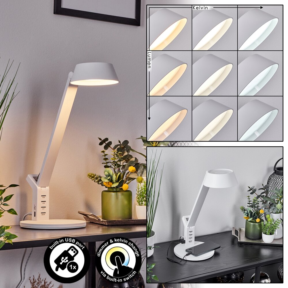 Lampe de table Tapen LED Blanc, 1 lumière main product photo