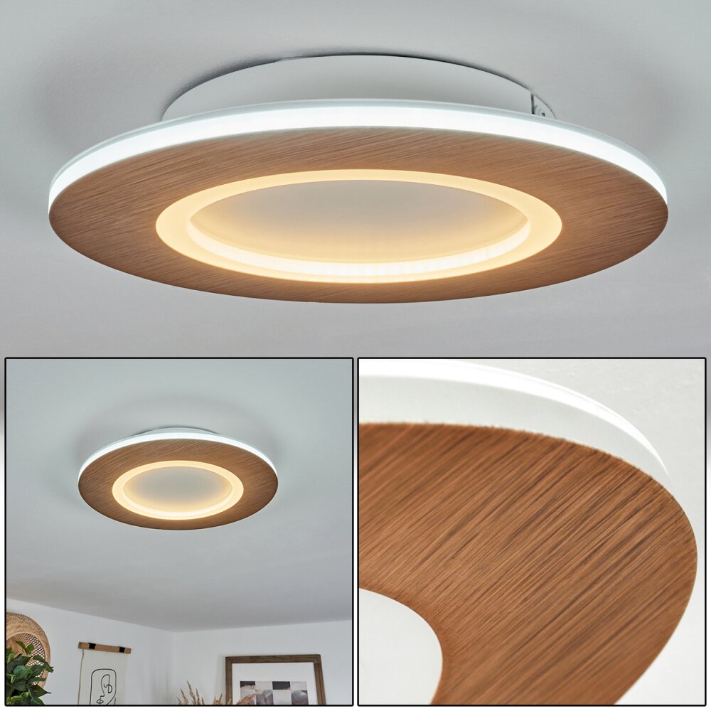 Plafonnier Varoyang LED Blanc, 1 lumière main product photo