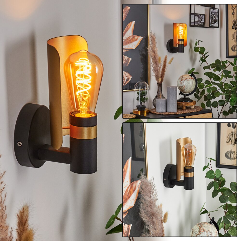 Applique murale Labansiek Laiton, Noir, 1 lumière main product photo