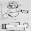 Plafonnier Dauntey LED Chrome, 1 lumière